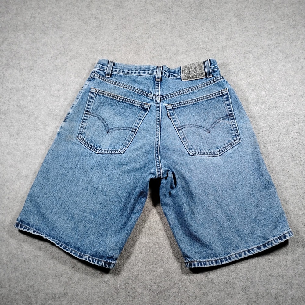 Vintage Levi's Silver Tab Loose Fit Denim Shorts Men's 31 Blue Jorts Skater 90s - Picture 10 of 11